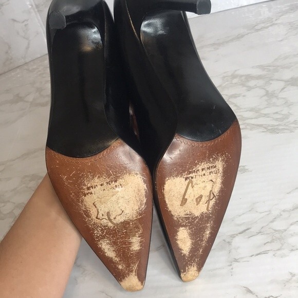 Stuart Weitzman Patent Leather Stiletto black Pumps size 9 AA - Picture 11 of 12